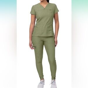 Adar Olive XXS scrub set